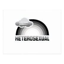 EVERYBODY LOVES A HETEROSEXUAL POST CARD