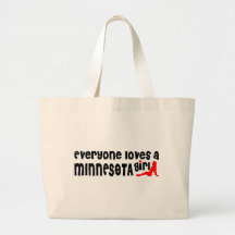 Everybody loves a Minnesota Girl Canvas Bag