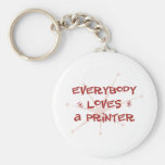 Everybody Loves A Printer Keychains