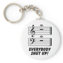 Everybody Shut Up! Keychains