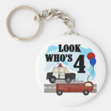 Everyday Heroes 4th Birthday Keychains
