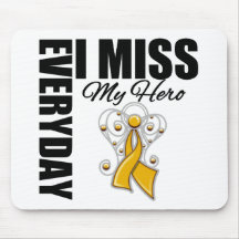 Everyday I Miss My Hero Appendix Cancer Mouse Mats