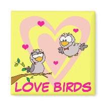 Everyday Romance: Love Birds magnets