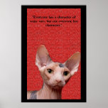 "Everyone Has Character." posters