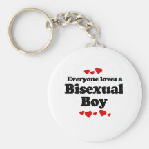 Everyone Loves a Bisexual Boy Keychains