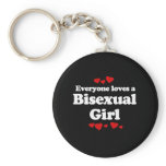 Everyone Loves a Bisexual Girl T-shirt keychains