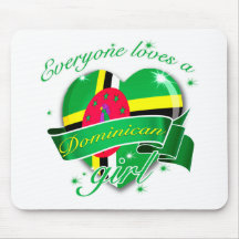 Everyone Loves A Dominican Girl Mouse Pad