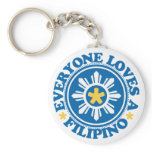 Everyone Loves a Filipino - Blue keychains