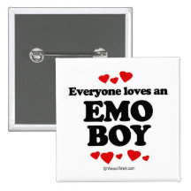 Everyone loves an Emo boy Pinback Buttons