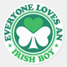 Everyone Loves an Irish Boy Sticker