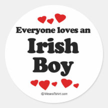 Everyone loves an Irish boy Stickers
