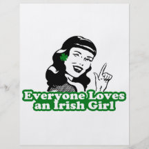 Everyone loves an irish girl flyer