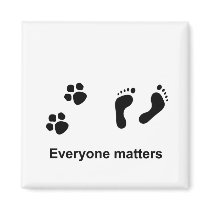 Everyone matters refrigerator magnets