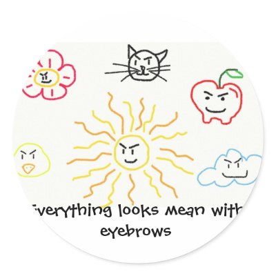 Everything looks mean with eyebrows stickers by JoJy45