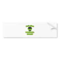 Evil Alien Baseball Coach bumper stickers