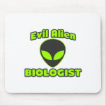 Evil Alien Biologist Mouse Pads
