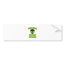 Evil Alien Cheer Coach bumper stickers