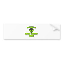 Evil Alien Cross Country Coach bumper stickers