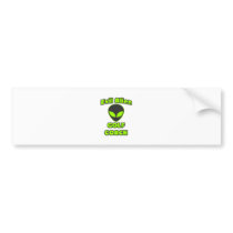 Evil Alien Golf Coach bumper stickers