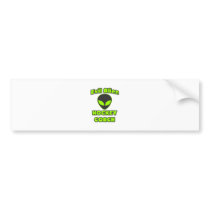 Evil Alien Hockey Coach bumper stickers