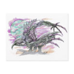 Evil Alien Monster Futuristic Sci-Fi by Al Rio Postcard