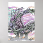 Evil Alien Monster Futuristic Sci-Fi by Al Rio Print