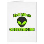 Evil Alien Obstetrician Card