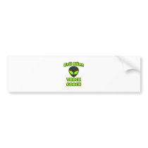 Evil Alien Track Coach bumper stickers
