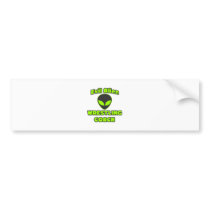 Evil Alien Wrestling Coach bumper stickers