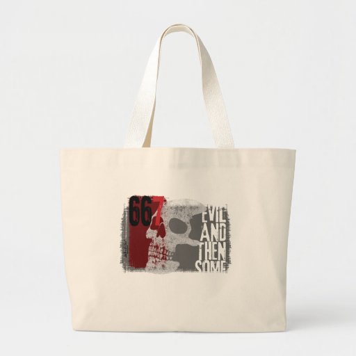 Evil and then some canvas bag