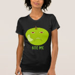 Evil Apple with Scar Halloween Custom T Shirt