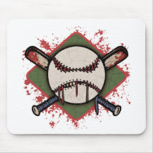 Evil Ball & Cross Bats Mouse Mats