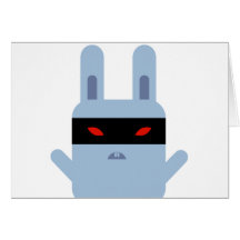 Evil Bunny Greeting Cards