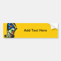 Evil Clown From Hell Bumper Stickers