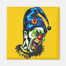 Evil Clown From Hell Refrigerator Magnet