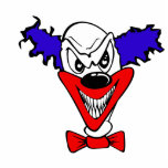 Evil Clown Head photo sculptures