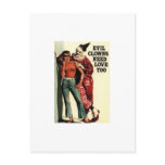 Evil Clowns Need Love, Too Vintage postcards