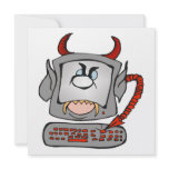 evil computer invitations