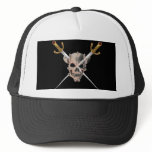 Evil Devilish Skull Crossed Swords Baseball Hat