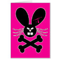 Evil Emo Bunny Crossbones cards