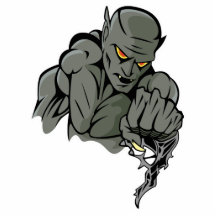 evil gargoyle monster photo sculpture