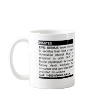 Evil Genius Ad Mugs