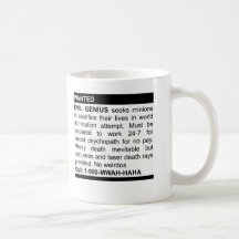 Evil Genius Ad Mugs