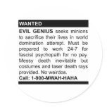 Evil Genius Ad stickers