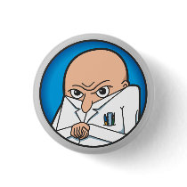 Evil Genius Badge Pinback Button