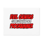 Evil Genius...Programmer postcards