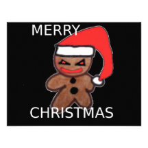 Evil Gingerbread boy Custom Invitation