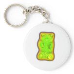 Evil gummy bear keychains