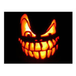 Evil Halloween Jack o' Lantern Designs Post Cards