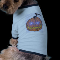 Evil Halloween Pumpkin Art pet clothing
